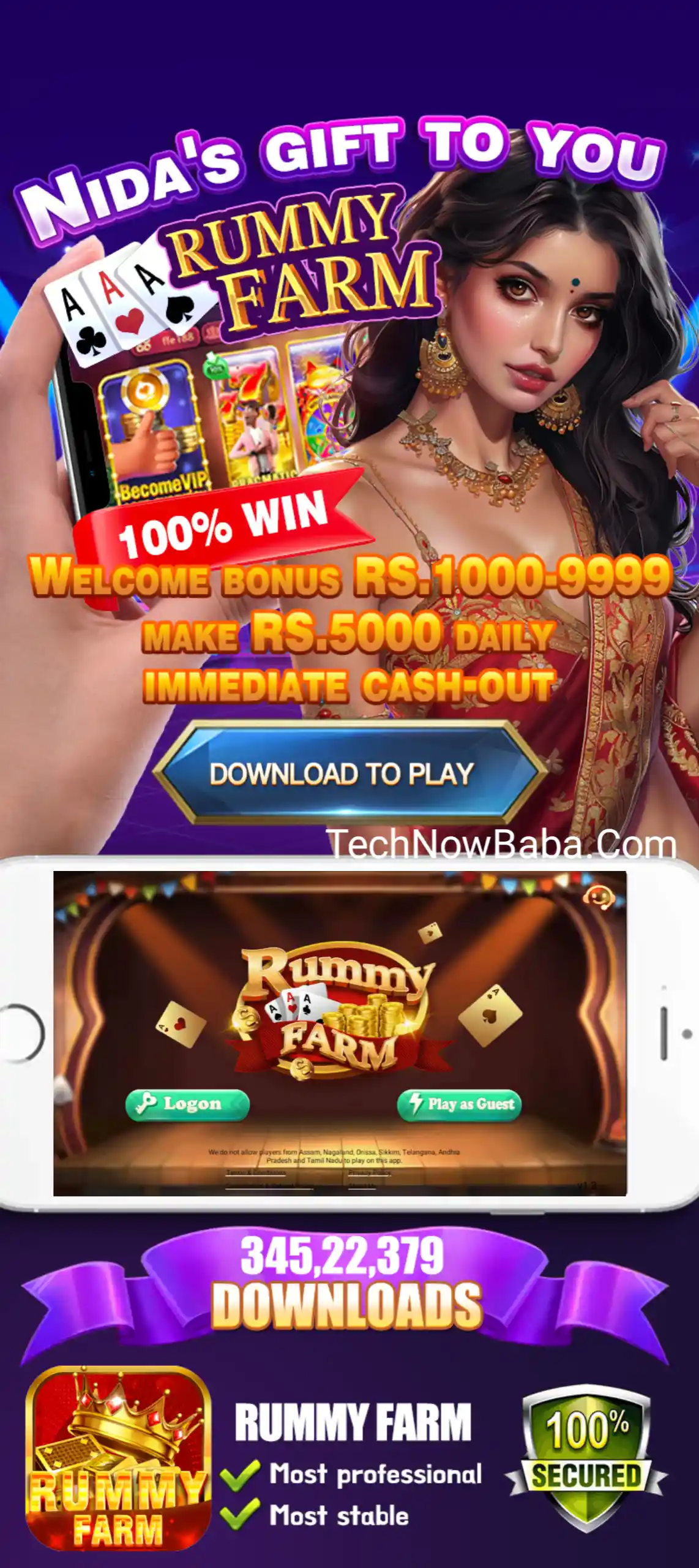 Rummy Farm App TechNow Baba