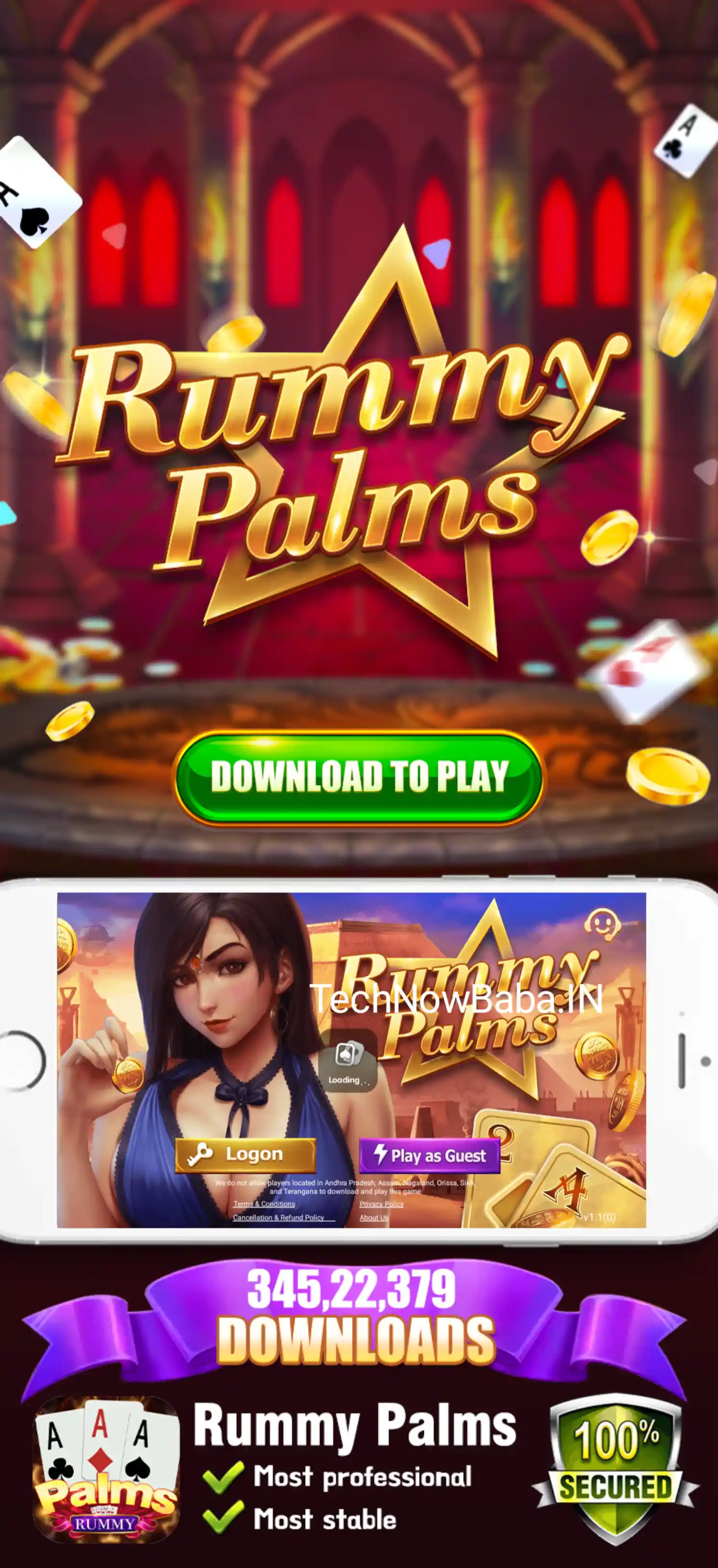 Rummy Palms App Download Tech Now Baba