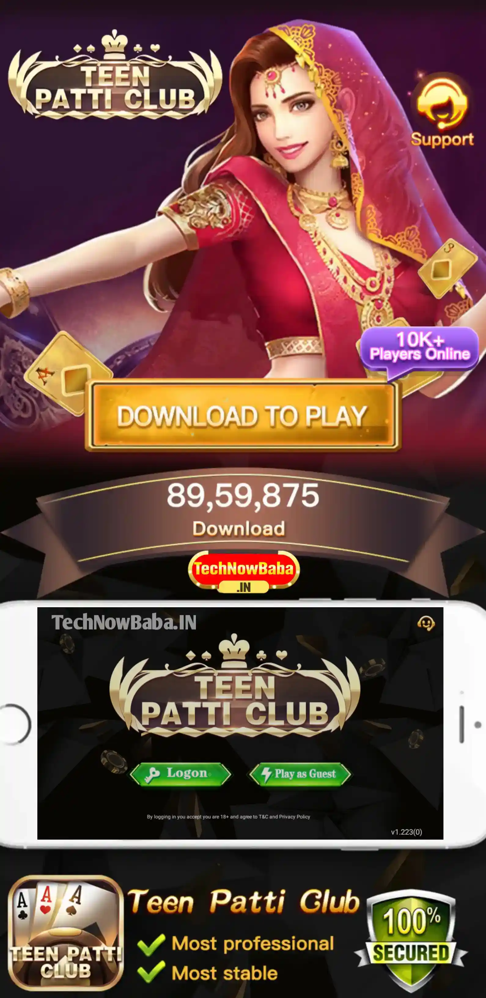 Teen Patti Club Apk TechNow Baba